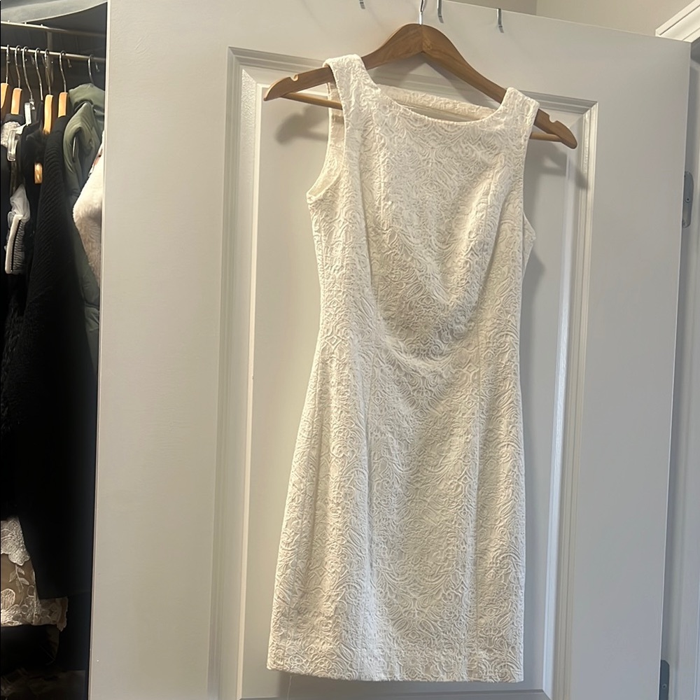 Elegant White Lace Dress